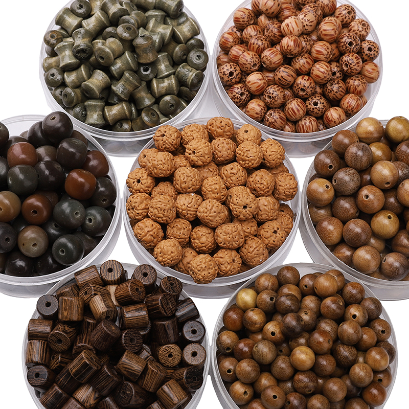 Woodworking Art - 1-130pcs Vintage Natural Wood Beads Wooden