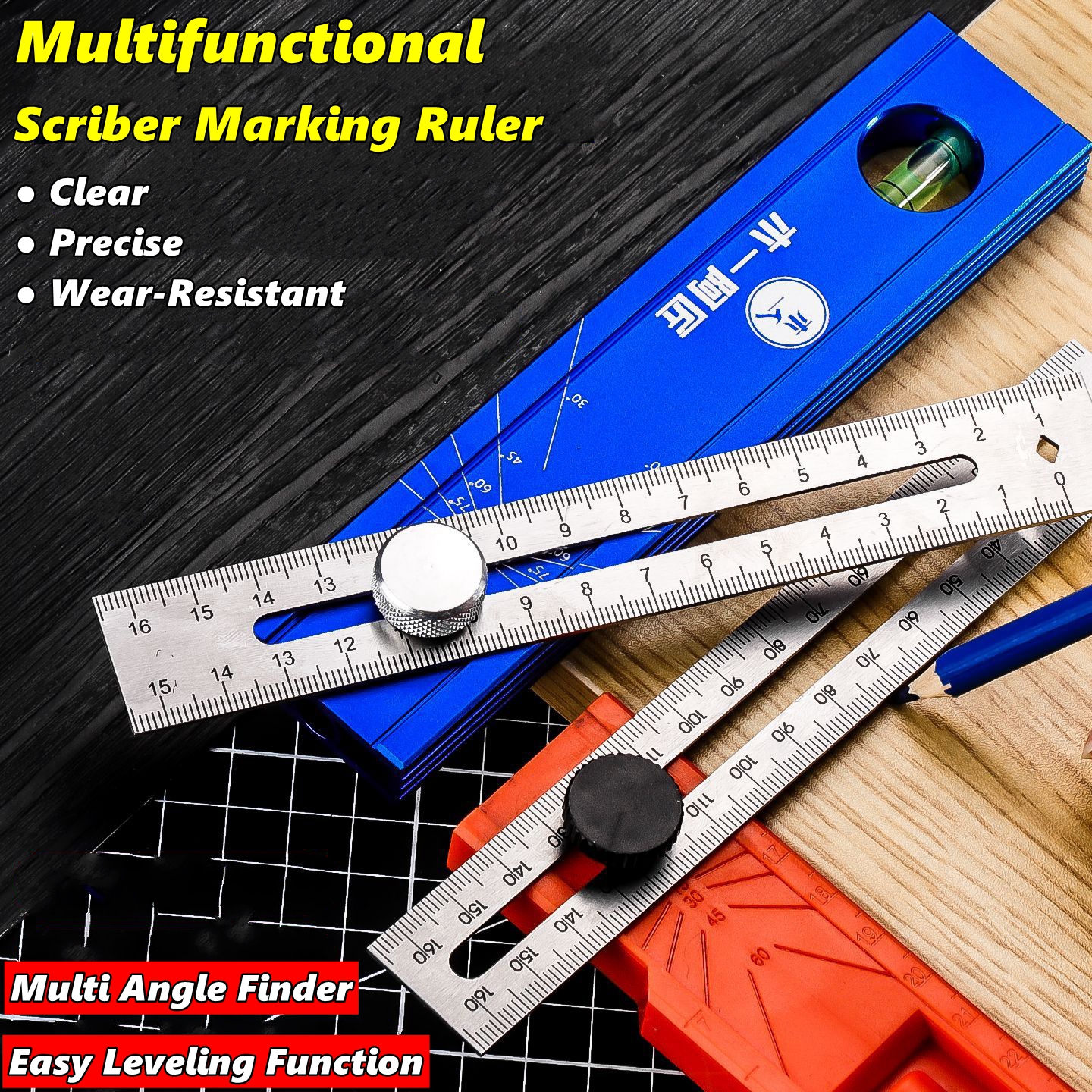 Woodworking Groove - Scriber Marking Tools, Multi Angle Finder