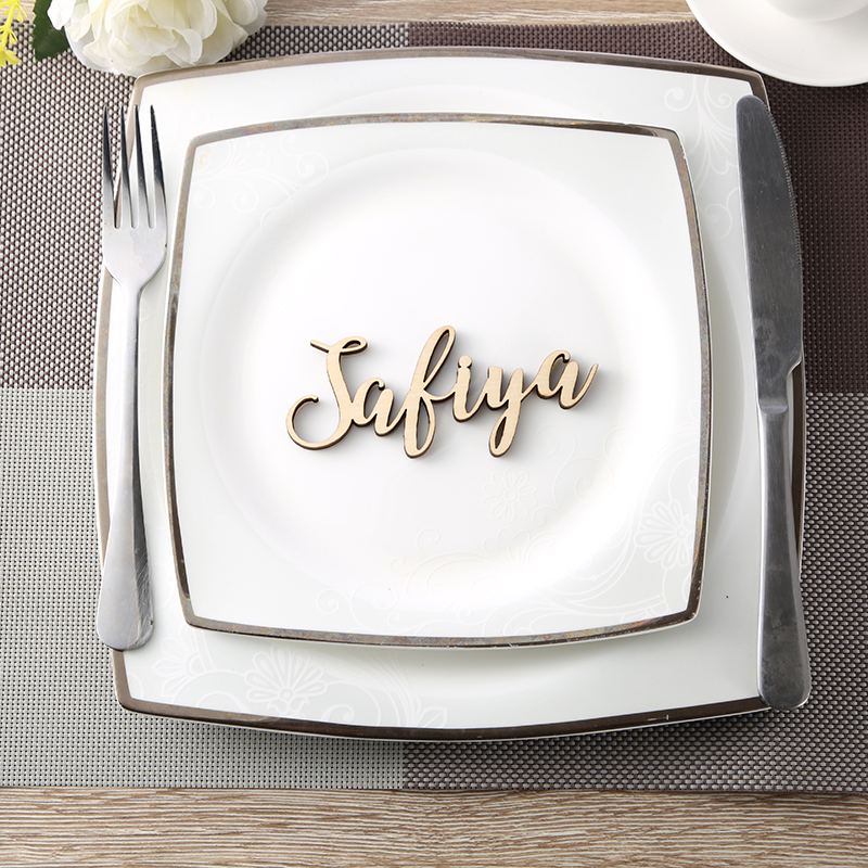 Woodworking School - Custom party decoration wedding Place Cards