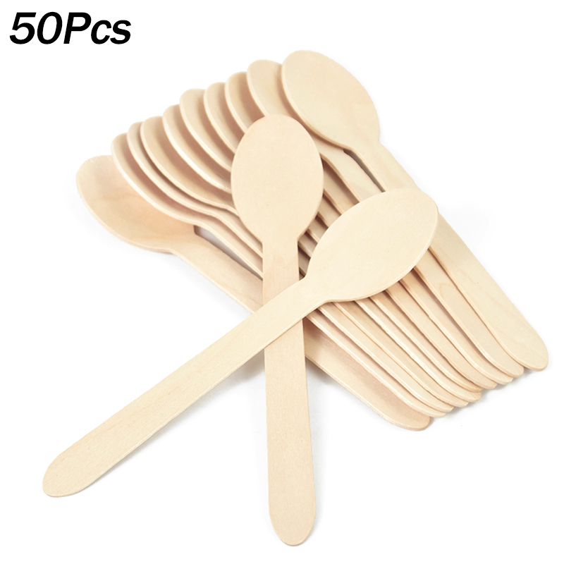 50Pcs Disposable Wooden Spoon  - Woodworking School avis et prix
