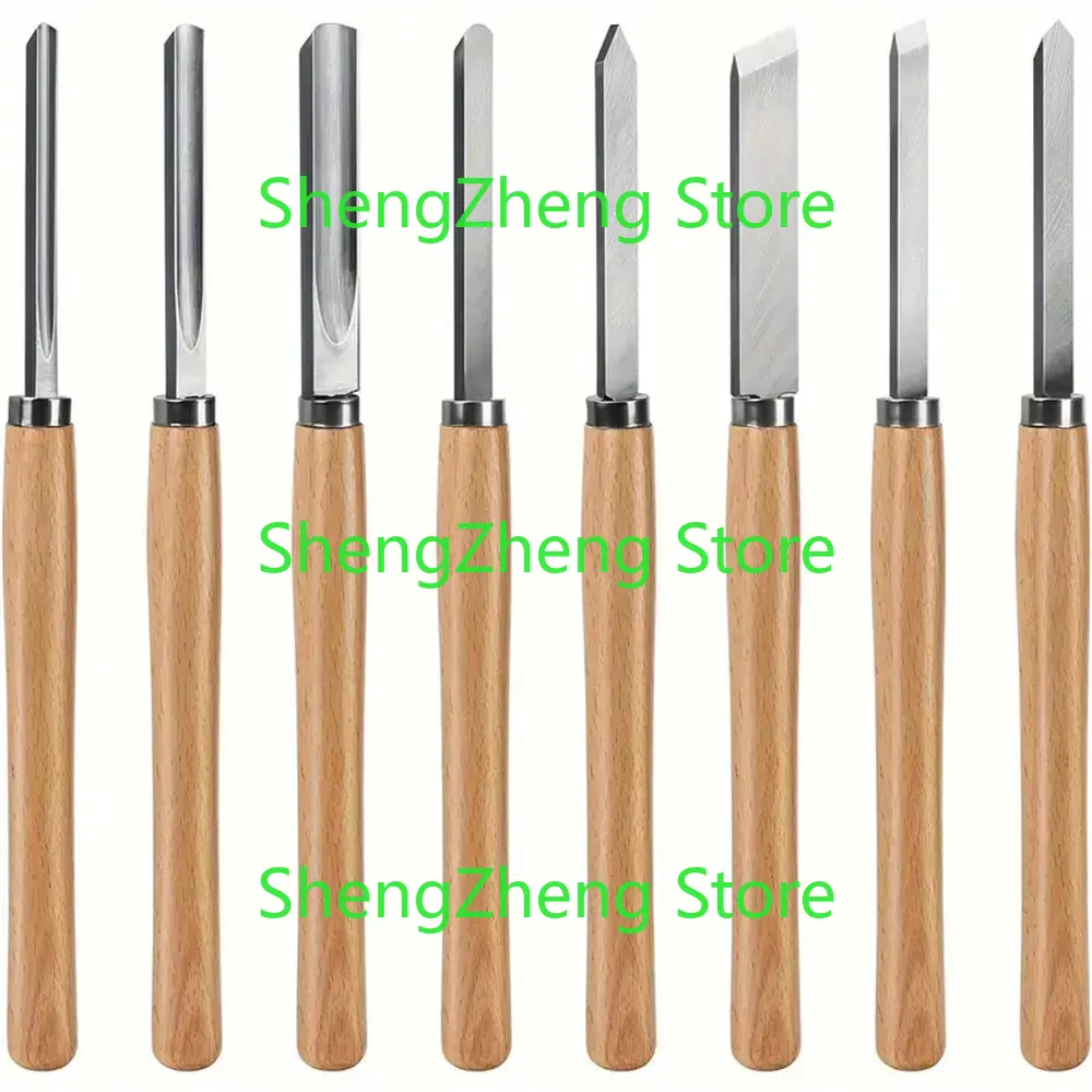 8Pcs Professional Wood Turning - Skew Chisel Wood avis et prix