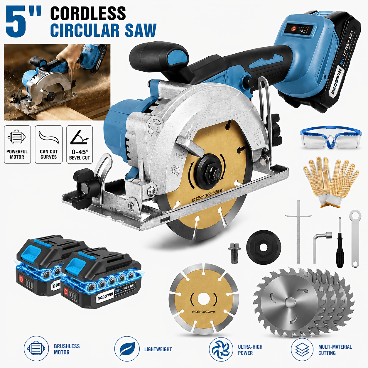 Brushless Circular Saw Kit - 2 - Woodworking Kits avis et prix