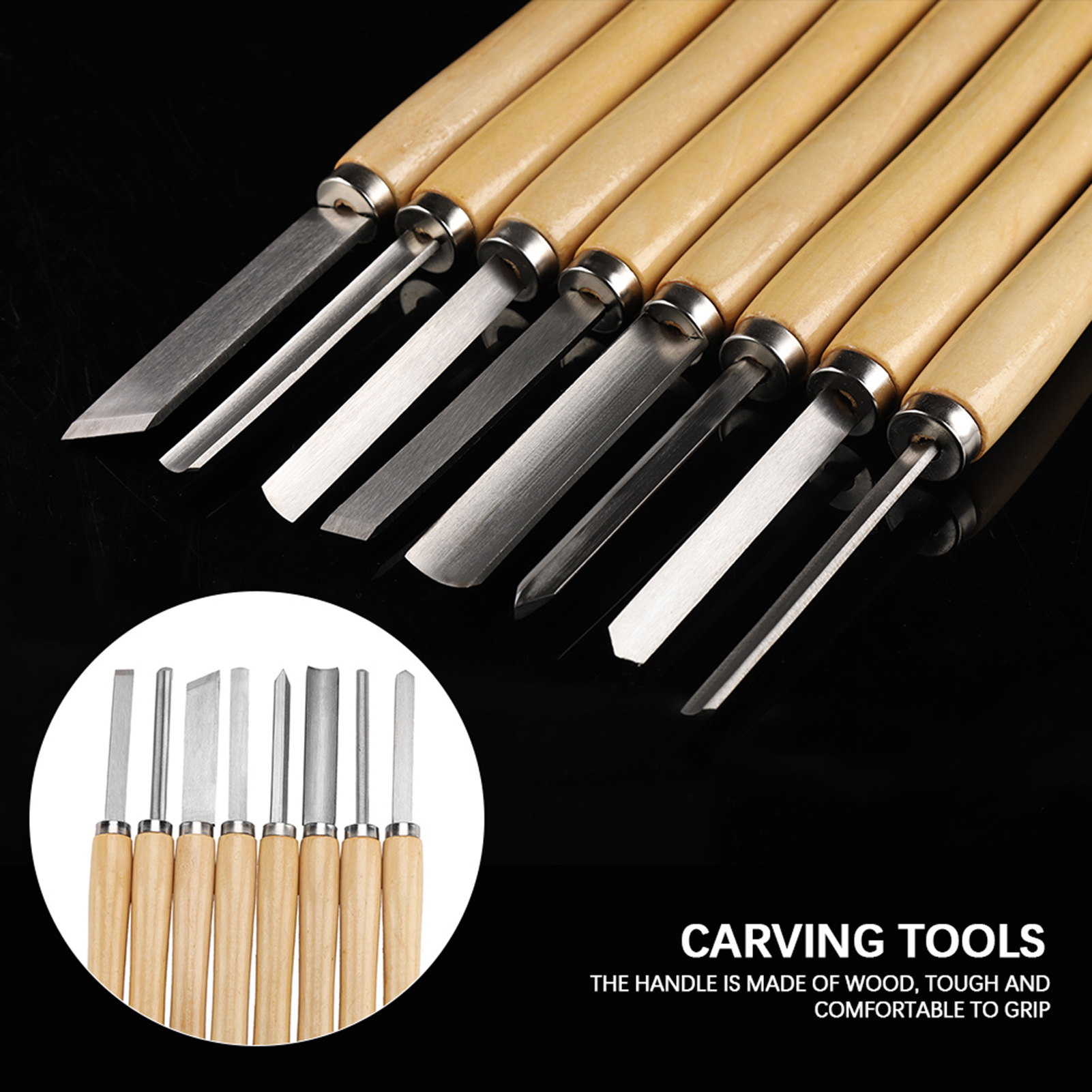 【Sale】8PCS/set Wood Lathe Chis - Skew Chisel Wood avis et prix