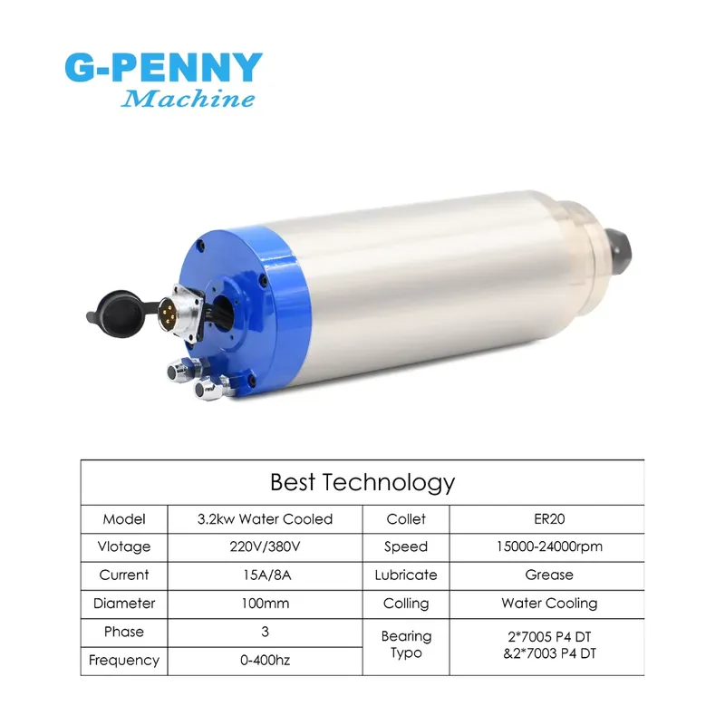 G-Penny 3.2kw ER20 D100 Water  - Woodworking Kits avis et prix