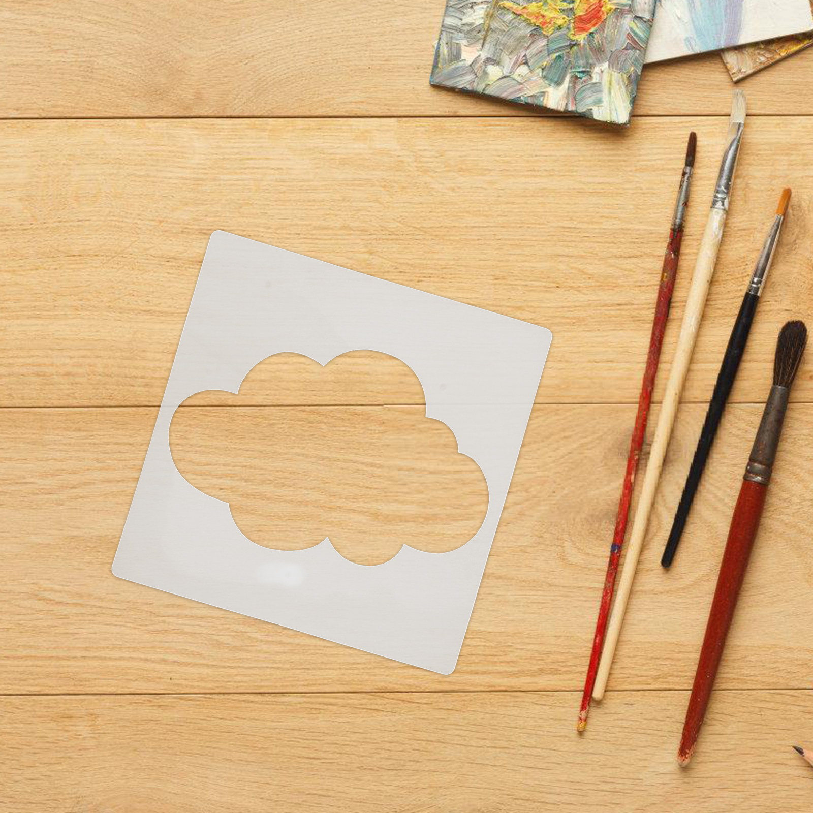 8Pcs Plastic Cloud Stencil Tem - Woodworking Art avis et prix