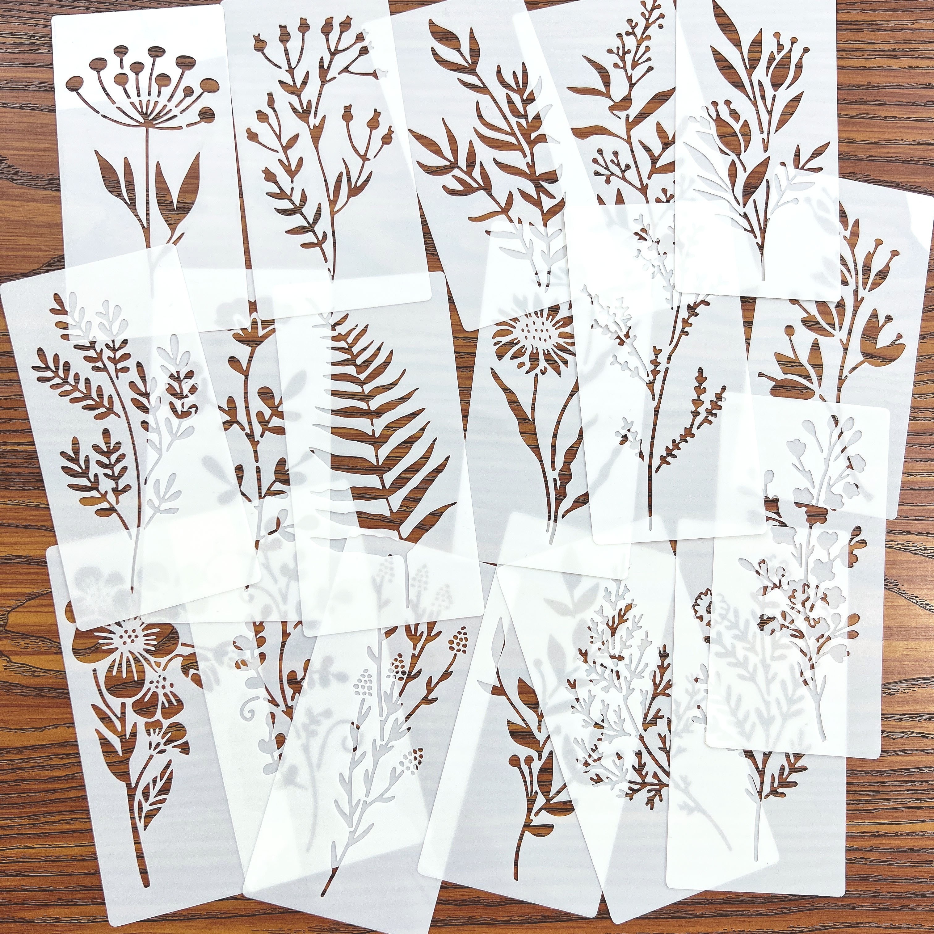 18pcs DIY Floral Painting Sten - Woodworking Art avis et prix