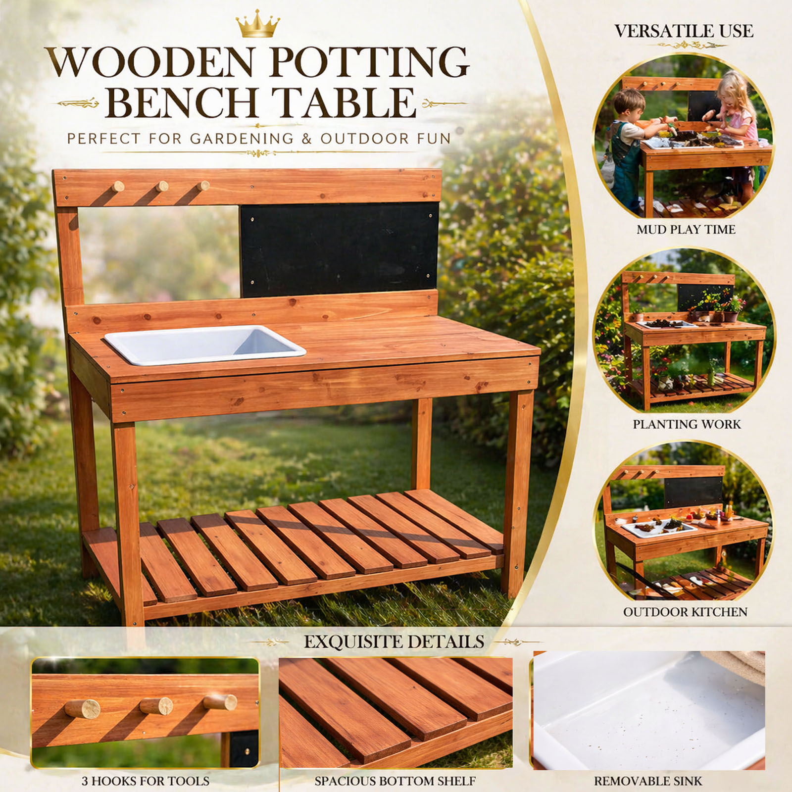 Wooden Potting Benches For Chi - Woodworking For Kids avis et prix