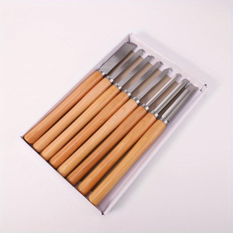 8Pcs Professional Wood Turning - Skew Chisel Wood avis et prix