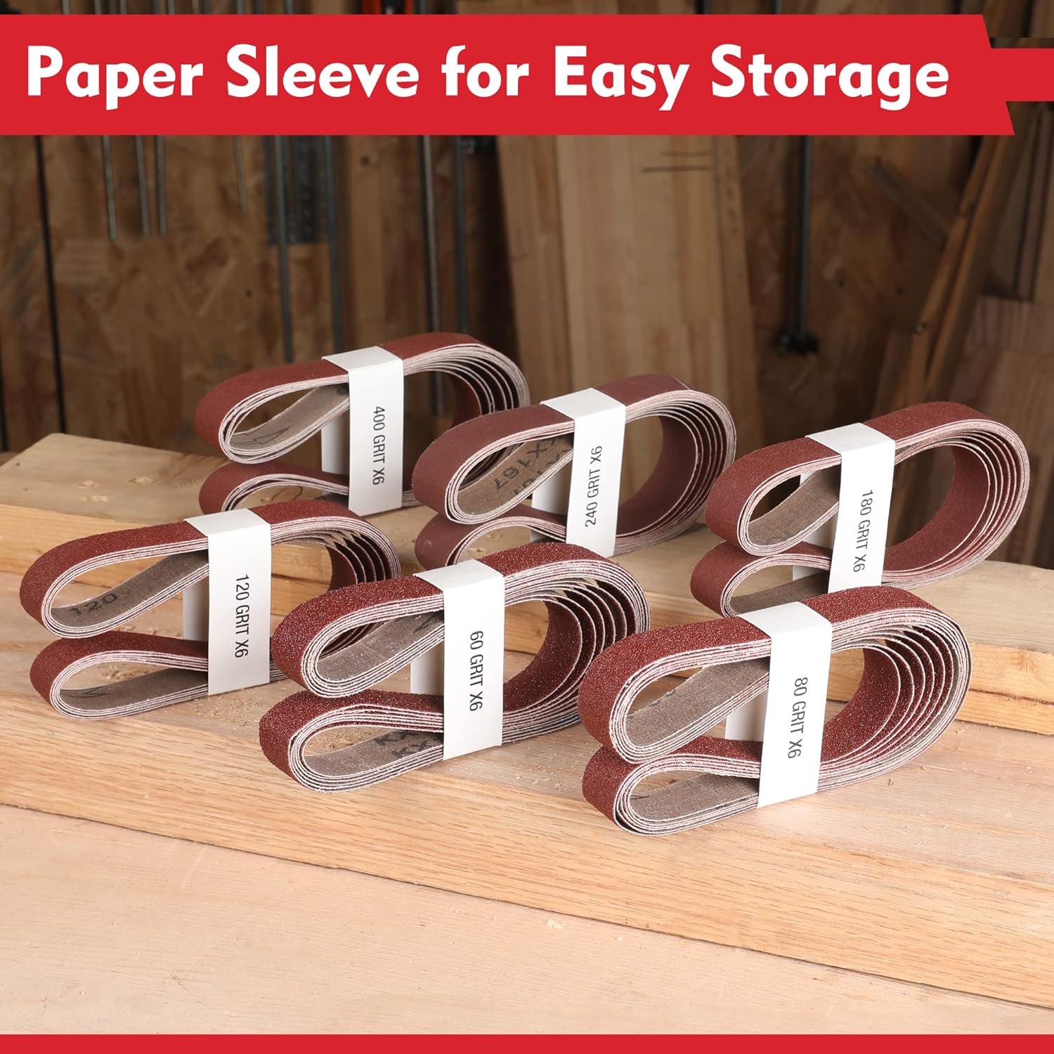 36 Pack 1x30 Inch Sanding Belt - Woodworking Kits avis et prix