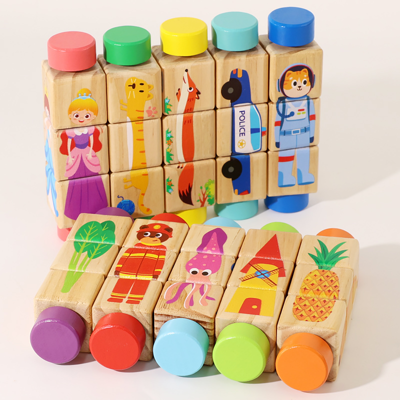 1pcs Baby Wooden Rotating Anim - Woodworking For Kids avis et prix