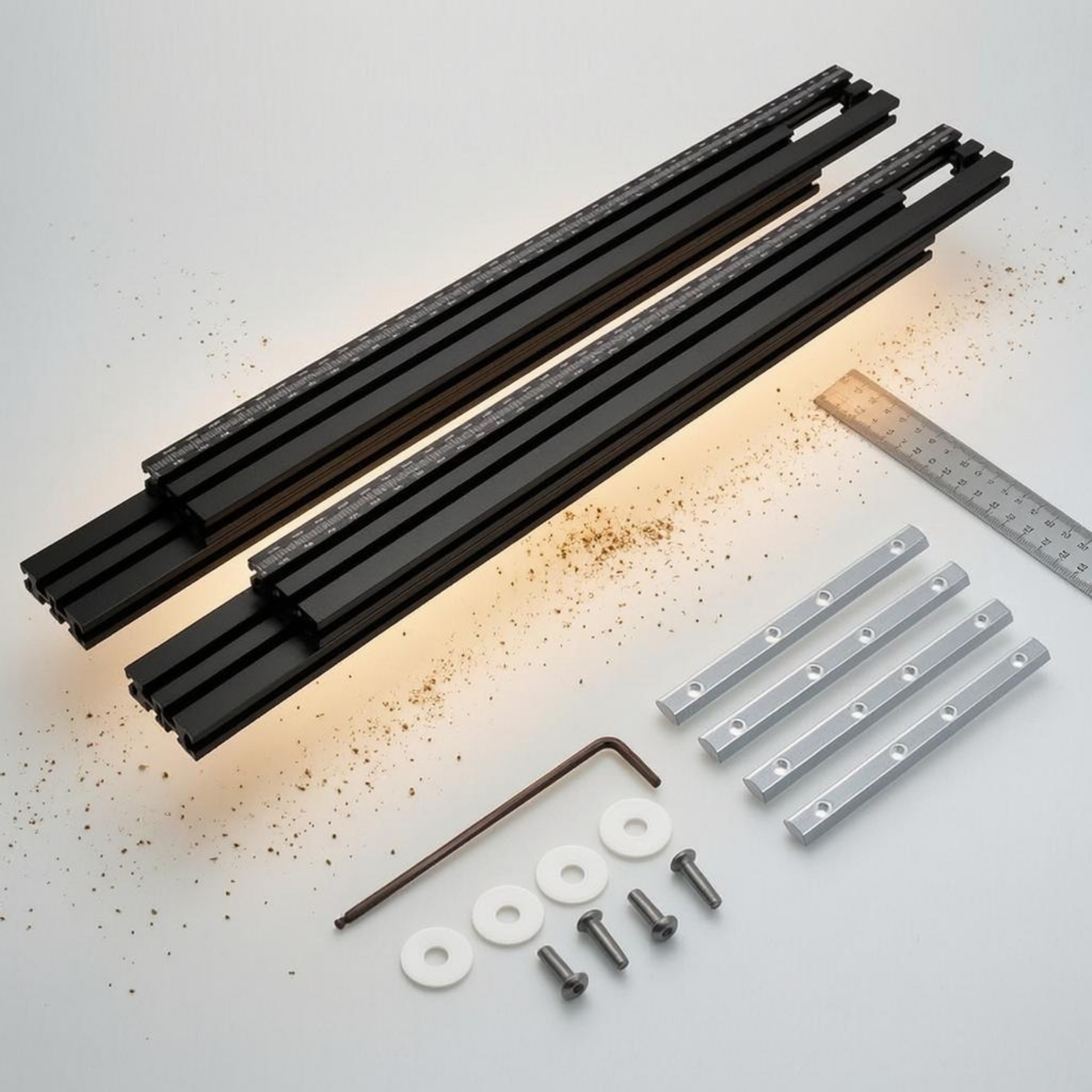 Routing Guide Tracks Metal Cut - Woodworking Kits avis et prix