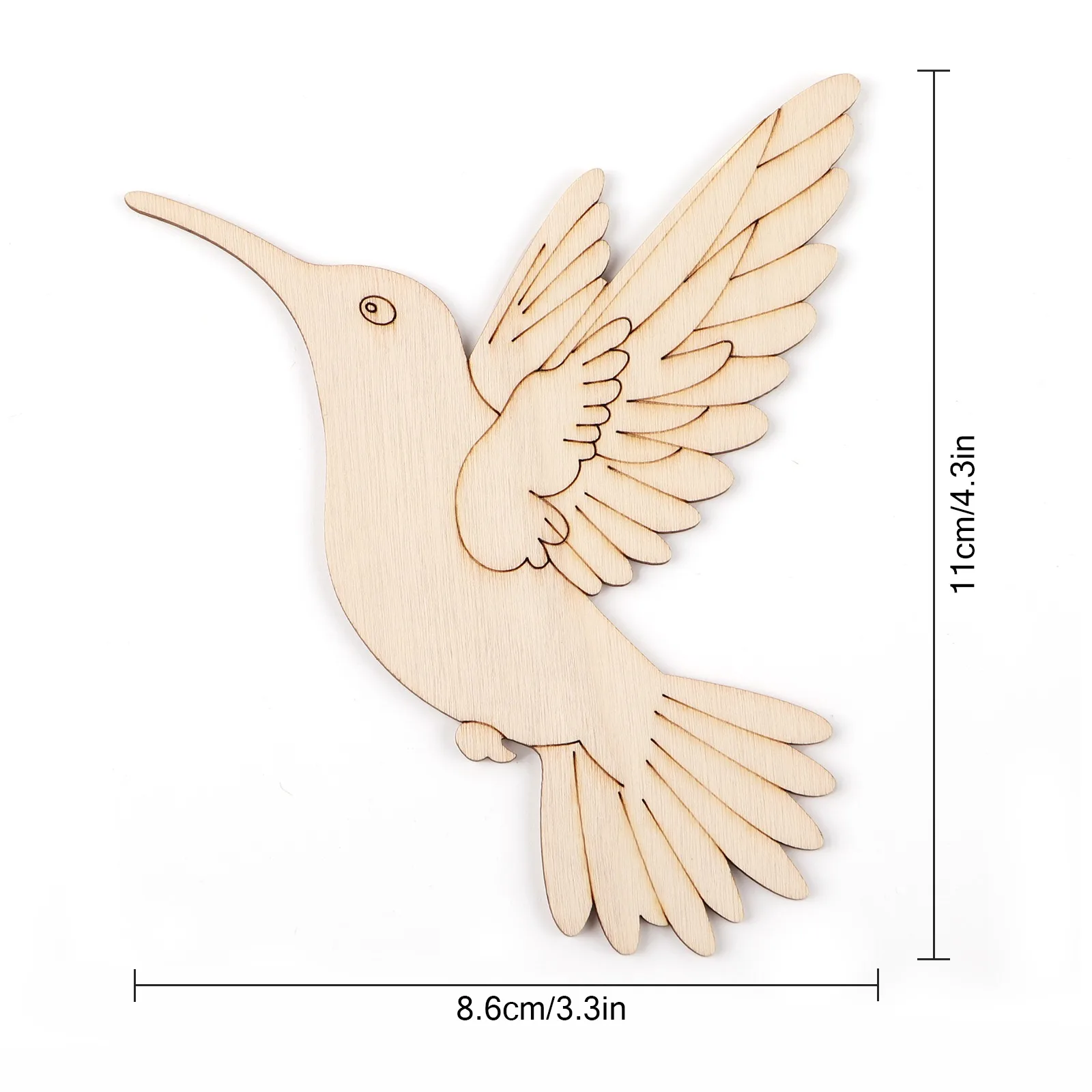 10pcs Unfinished Wood Animal B - Woodworking Art avis et prix