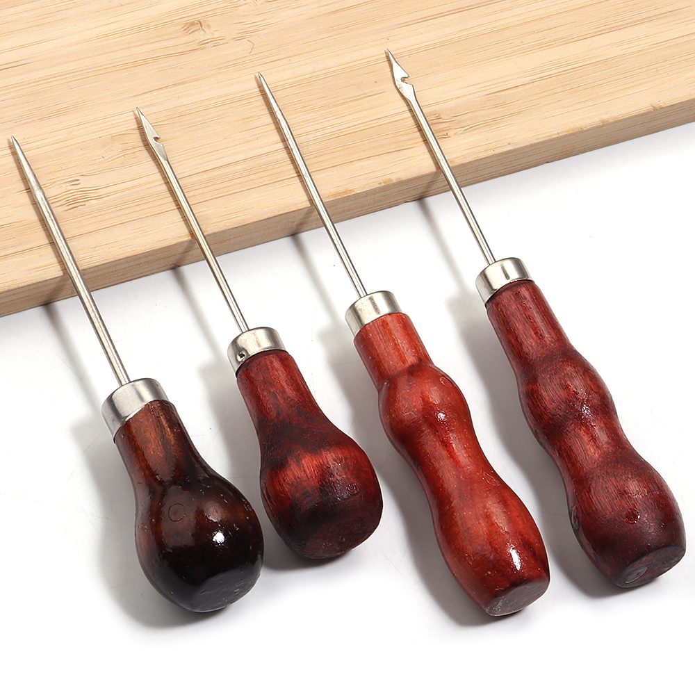 Wooden Handle Awls DIY Leather - Woodworking Shoes avis et prix