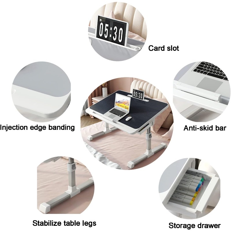 Laptop Bed Tray Table Adjustab - Woodworking School avis et prix