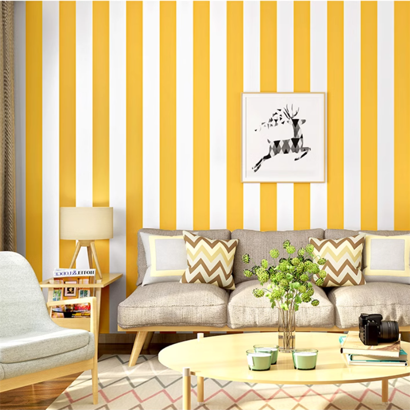 Vertical stripe self-adhesive  - Woodworking Wallpaper avis et prix