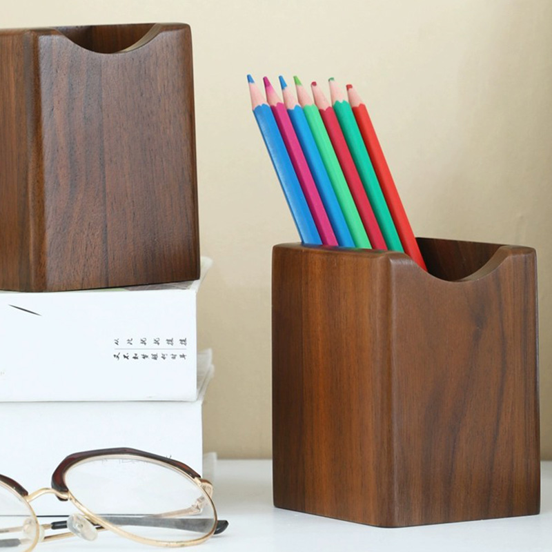 Natural Walnut Pen Holder Wood - Woodworking School avis et prix