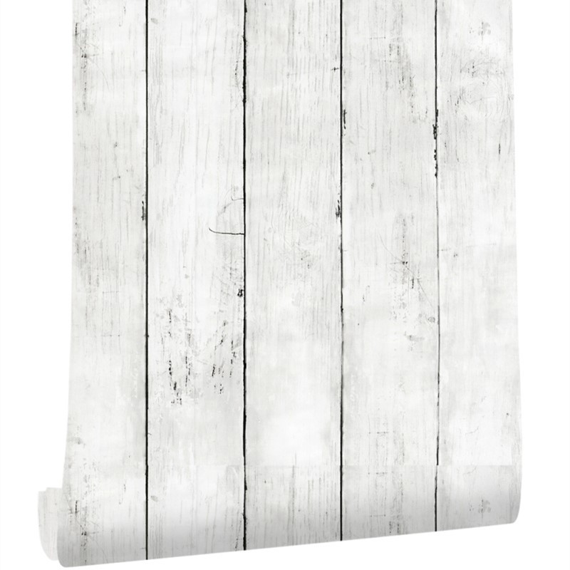 Ivory white retro imitation wo - Woodworking Wallpaper avis et prix