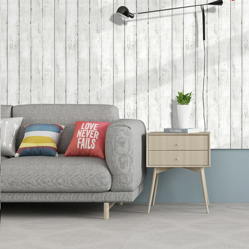 Ivory white retro imitation wo - Woodworking Wallpaper avis et prix