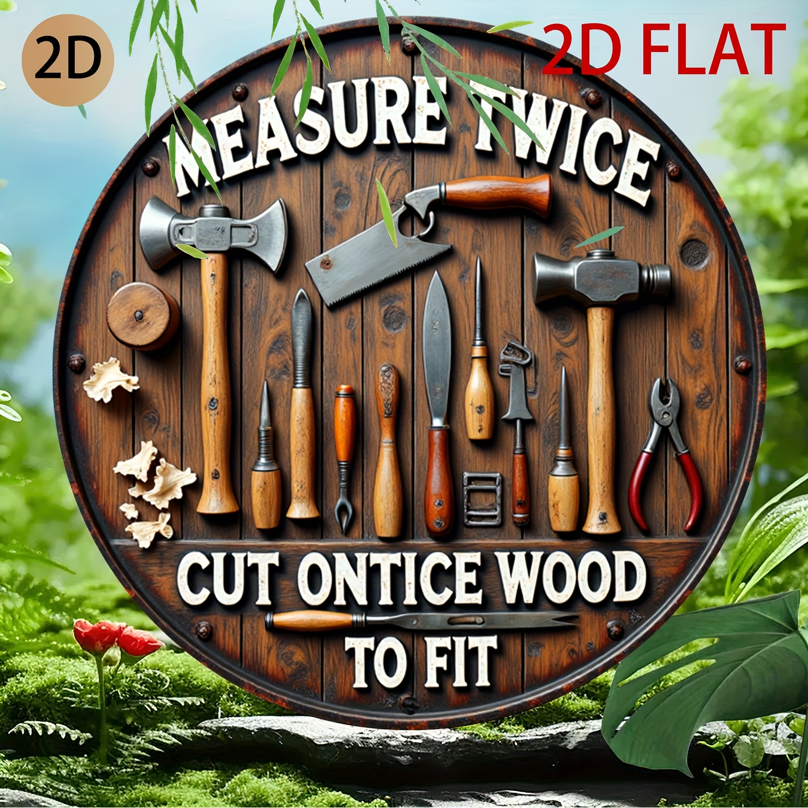 2D planar circular wooden tool - Woodworking Logo Design Free avis et prix