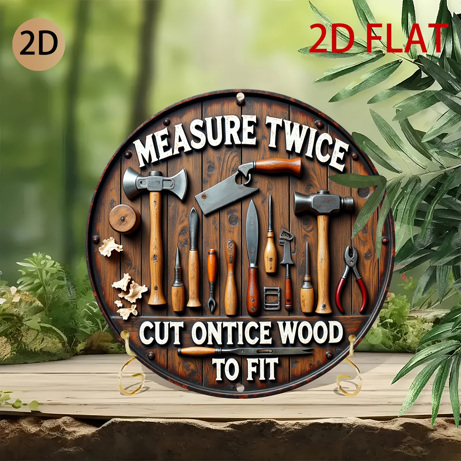 2D planar circular wooden tool - Woodworking Logo Design Free avis et prix